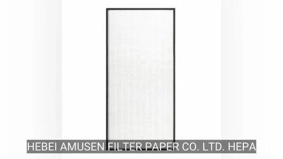 Large Dust Capacity Filter Media Fiberglass Air Filter Paper for HEPA